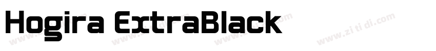 Hogira ExtraBlack字体转换